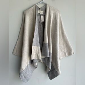 Anthropologie Saturday Sunday Colorblock Sweater Poncho Shrug